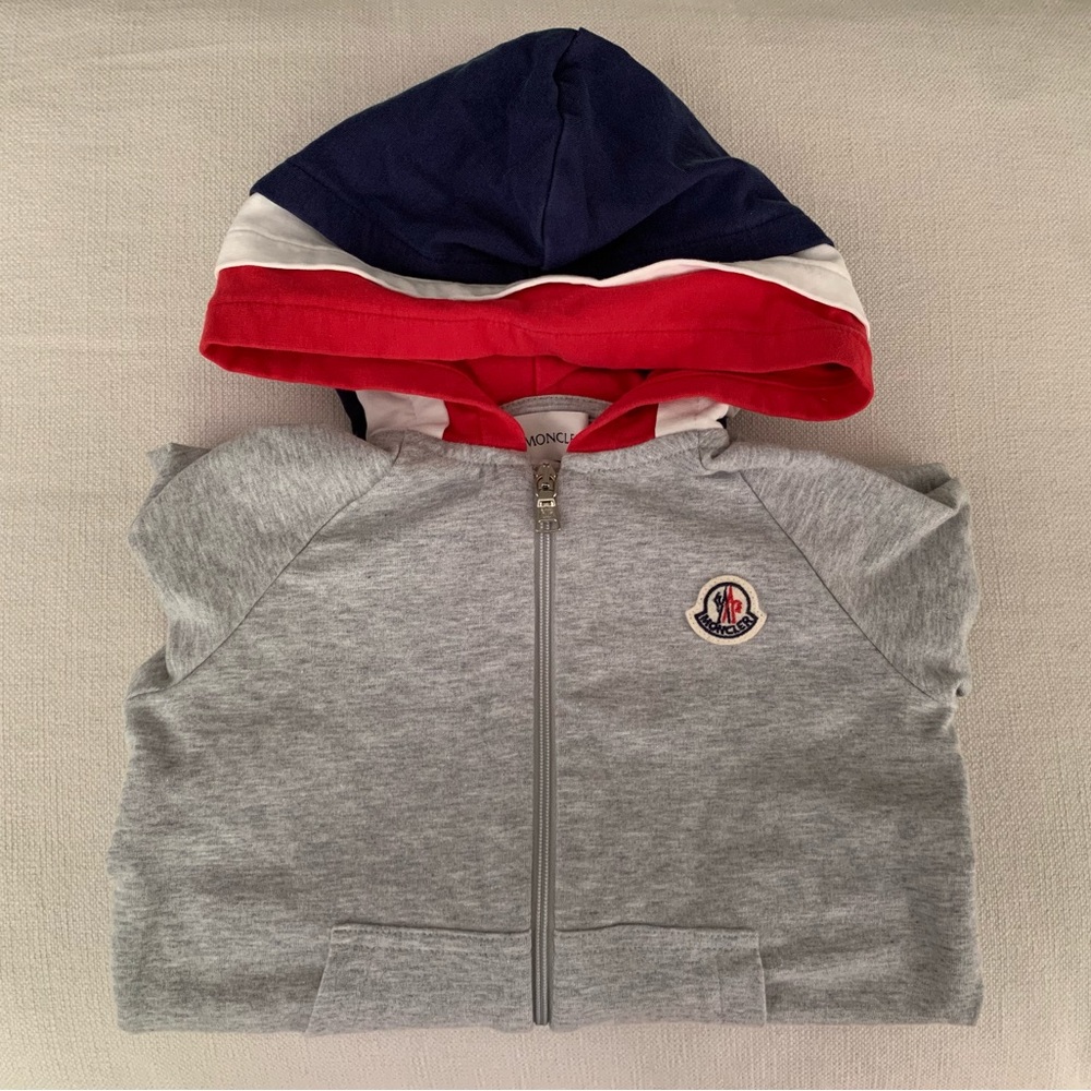 MONCLER 3T zip up hoodie